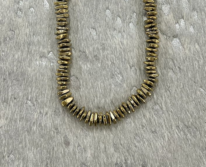 LN.080 - Gold Hematite Necklace