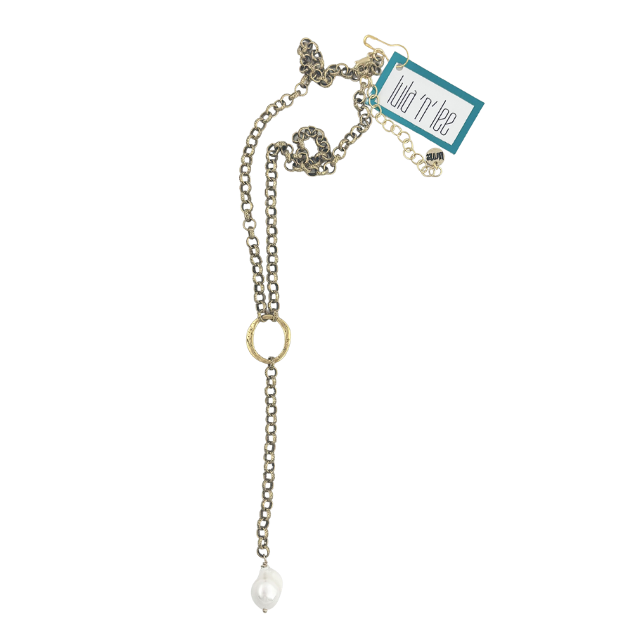 Necklace | Y Pearl Necklace