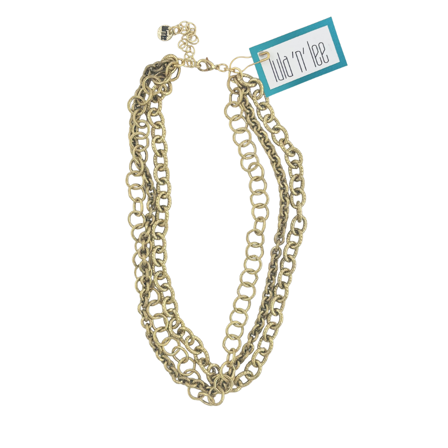 Necklace | Triple Gold Chain Necklace