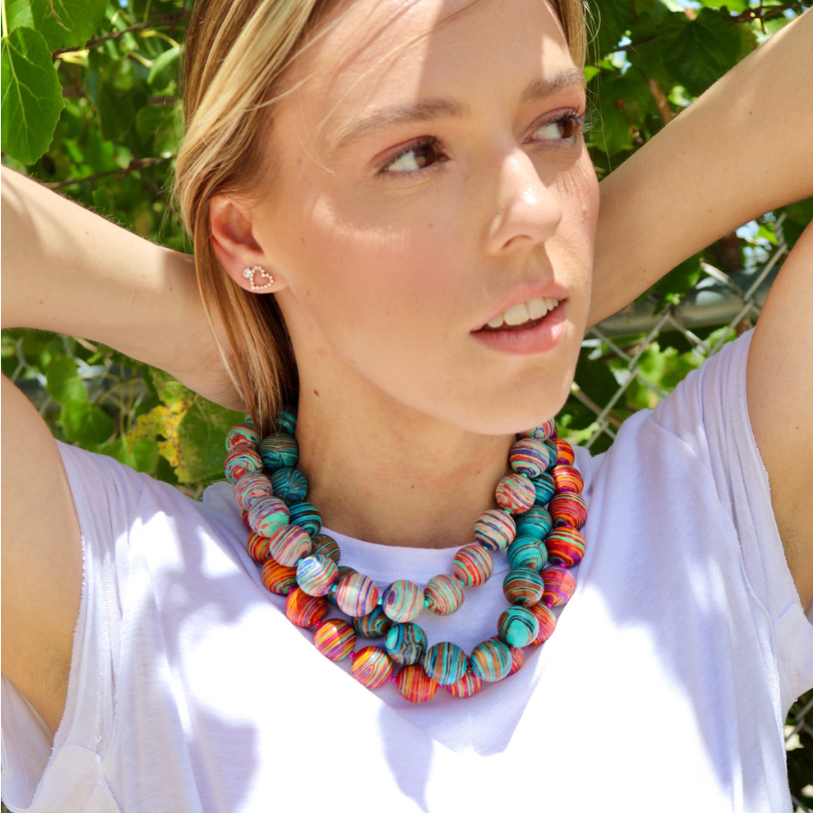 Bohemian Bliss | Red Watercolor Bauble #69