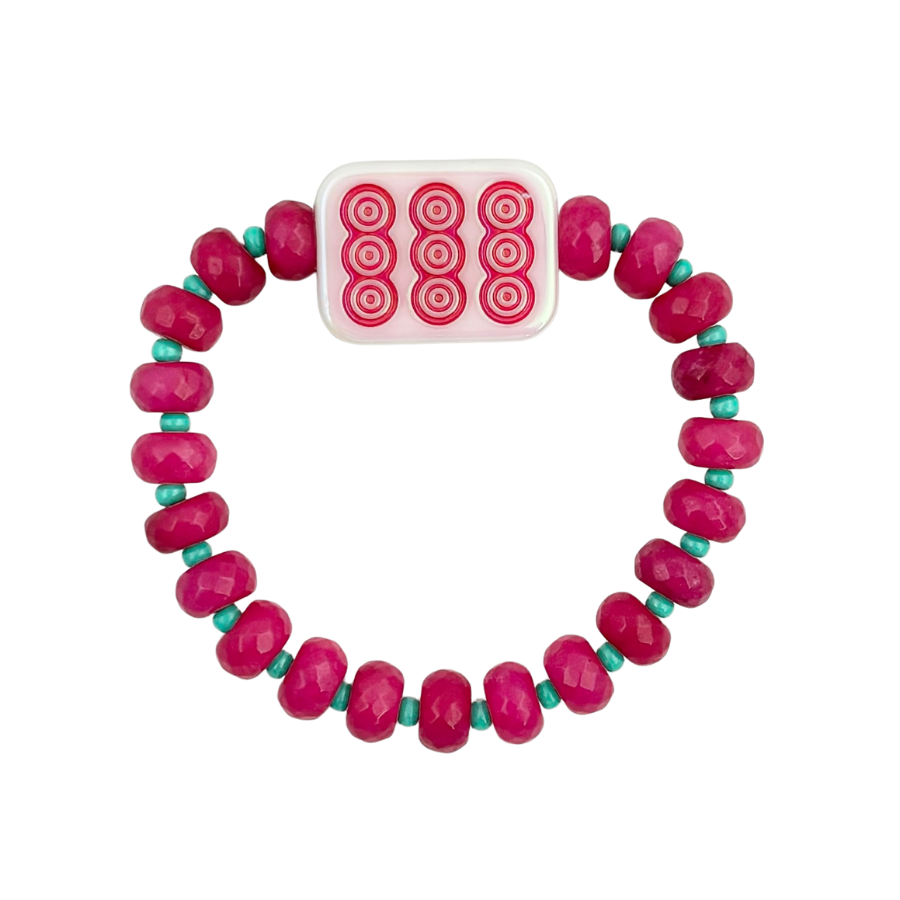 Mahjong Lovers | Red Bam Bracelet