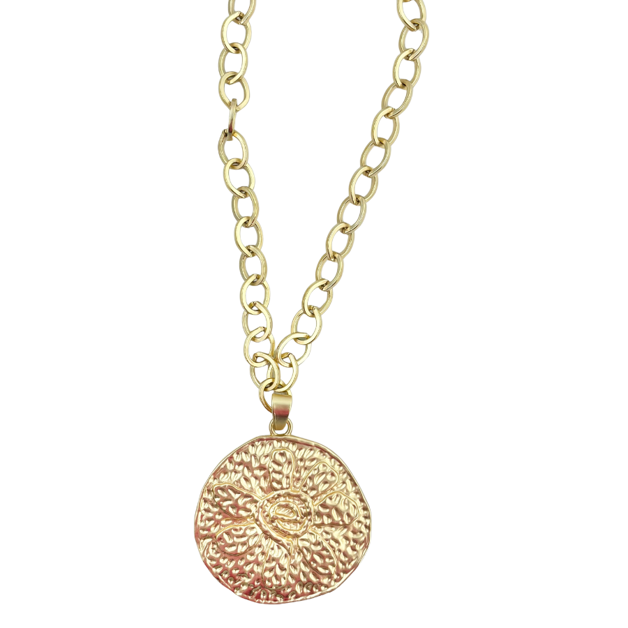 JN135 - Large Hammered Flower