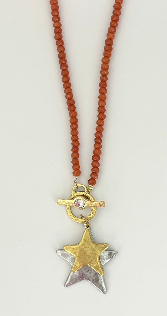 Orange Jade Necklace