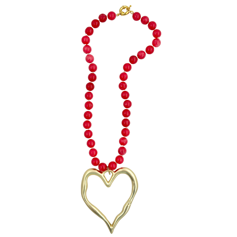 Summer Jewels | Raspberry Jade & Heart