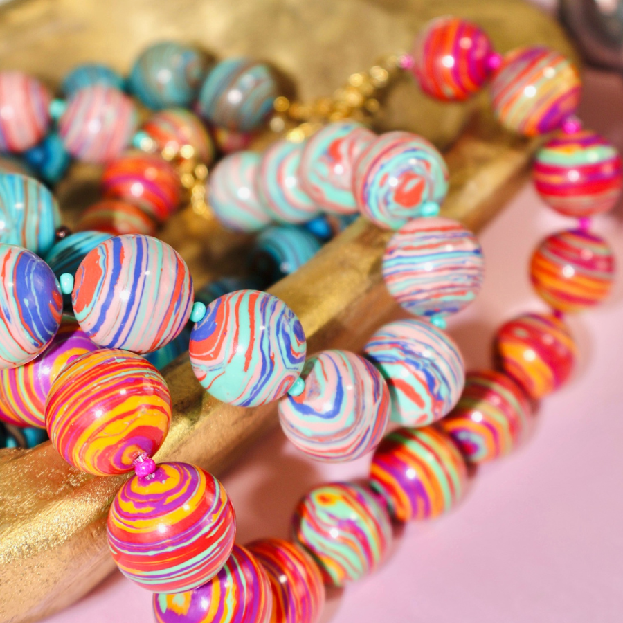 Bohemian Bliss | Red Watercolor Bauble #69