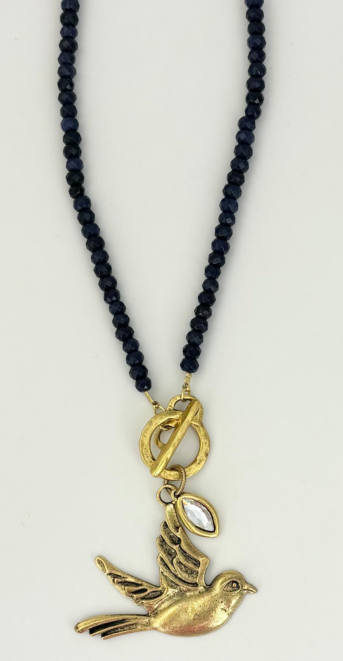 Navy Jade Necklace