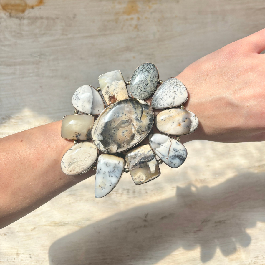 Large Agate Cuff Bracelet