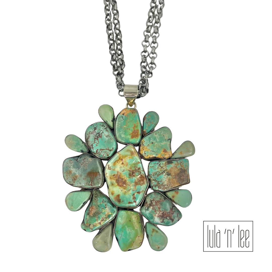 Turquoise Chunk Necklace