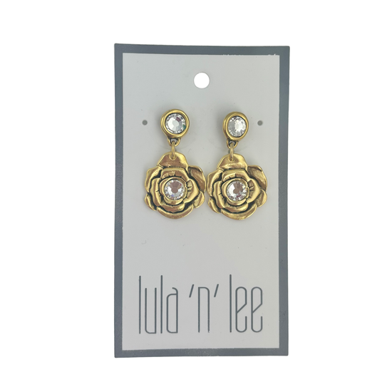 Swarovski Stud Rose Earrings