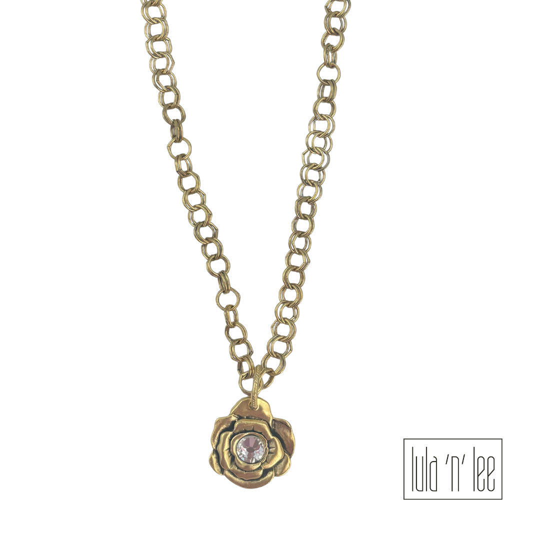 Swarovski Rose Necklace