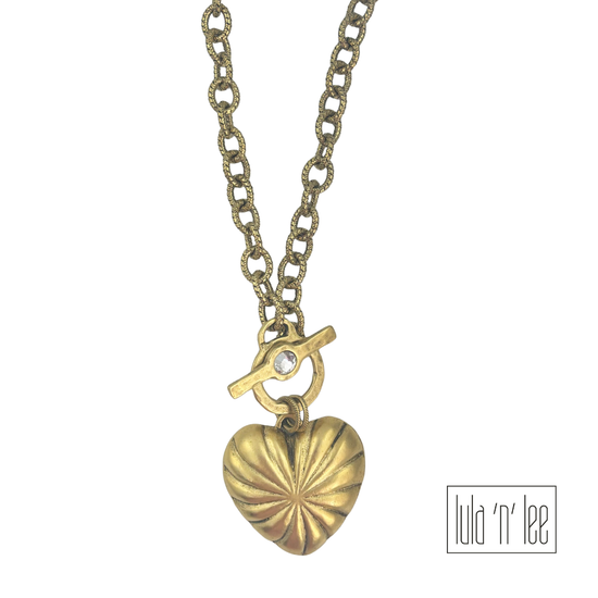 Disc and Flower Necklace