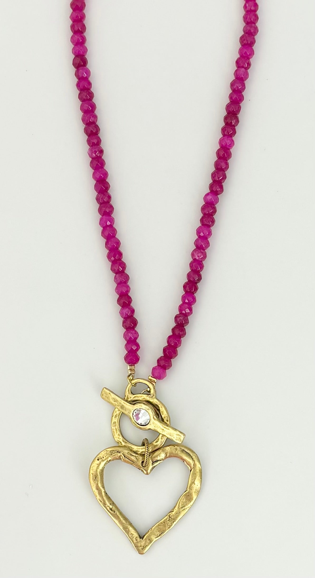 Magenta Jade Necklace