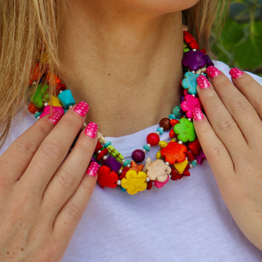 Bohemian Bliss | Multi Colored Magnesite Bauble #142