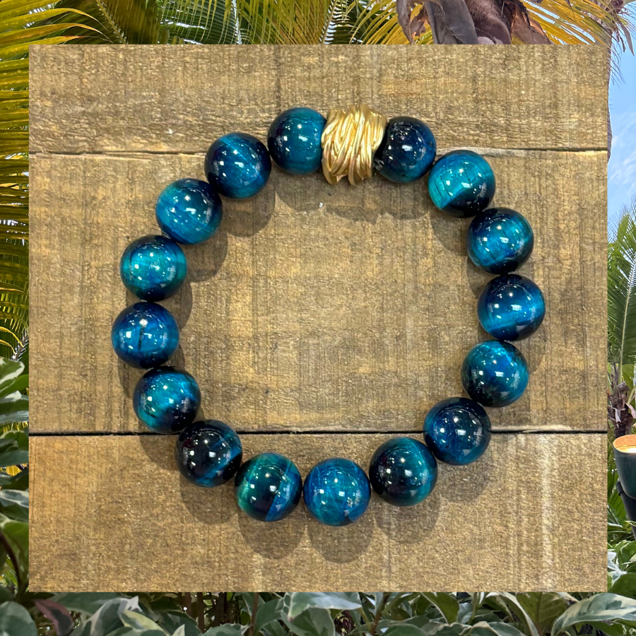 Arm Candy - Turquoise Tiger Eye