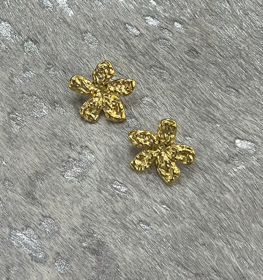 Load image into Gallery viewer, AE.576 - Gold Flower Stud
