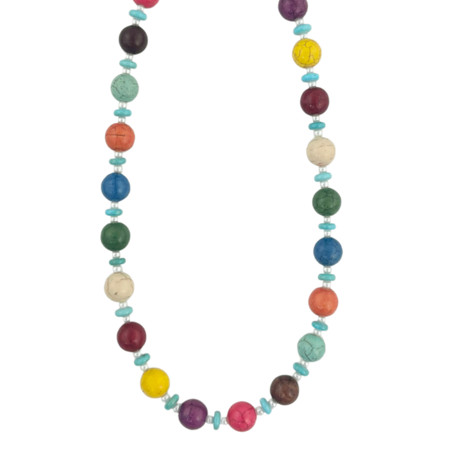 Bohemian Bliss | Multi Colored Magnesite Bauble #142
