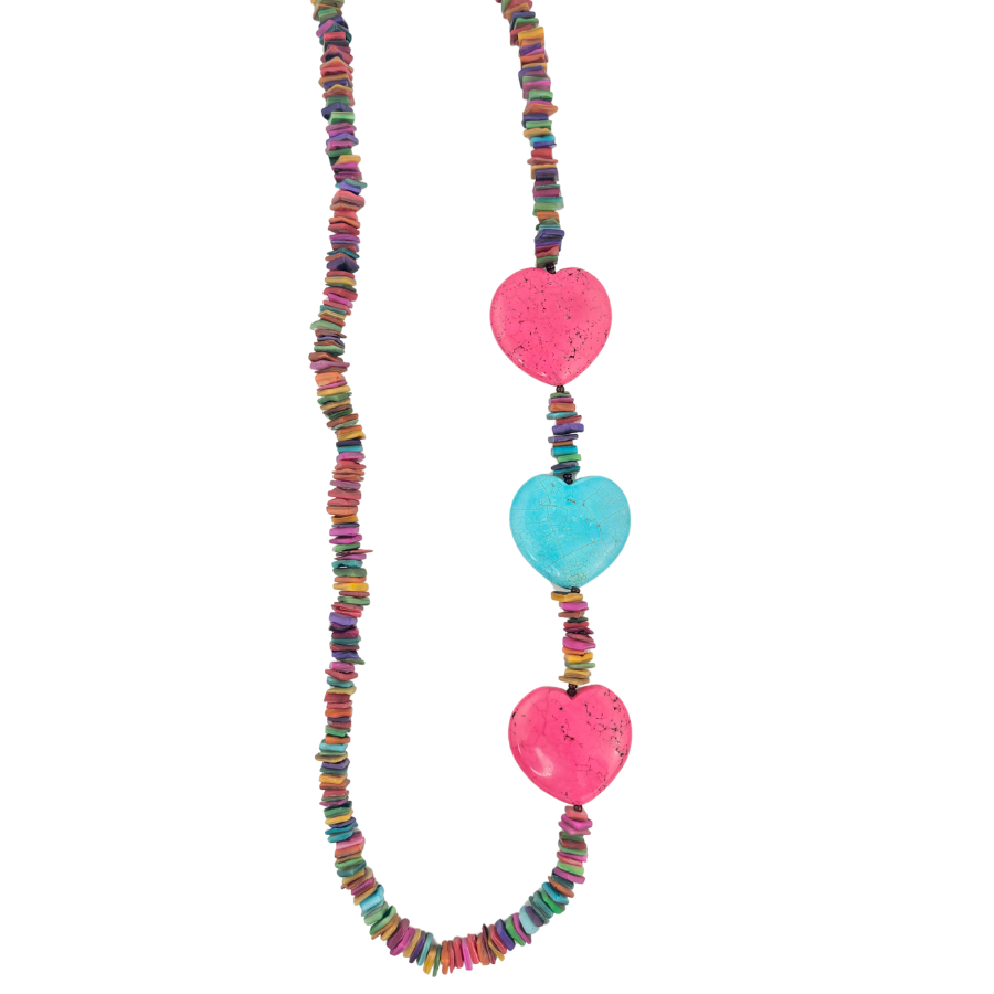 Bohemian Bliss | Multi Colored Chip with Hearts #150