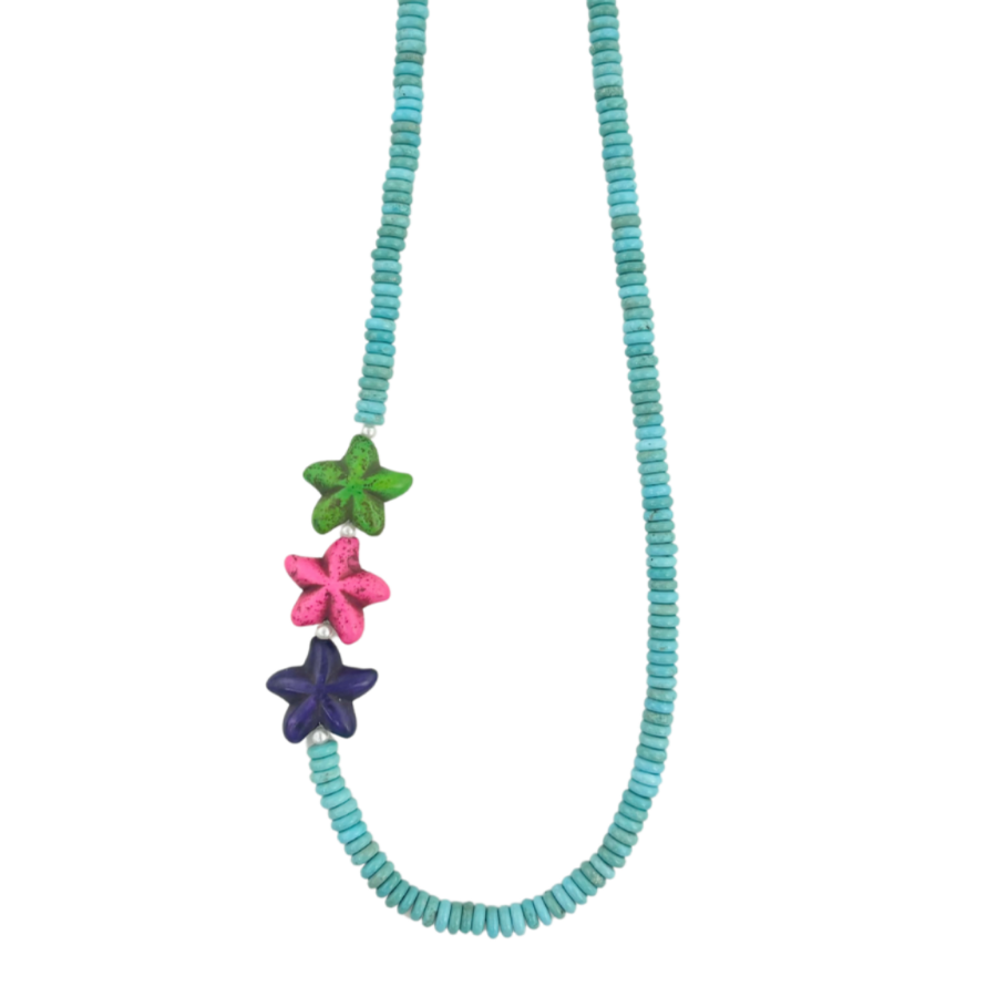 Bohemian Bliss | Turquoise Chip & Flowers #150