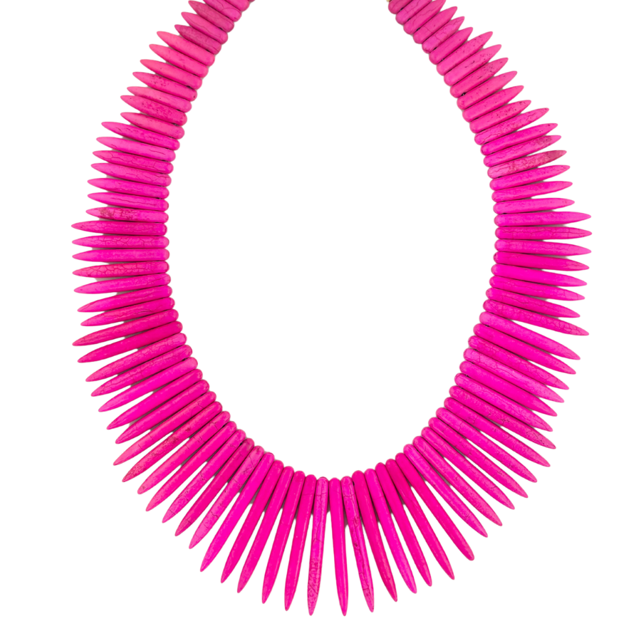 Bohemian Bliss | Pink Spike Necklace #152