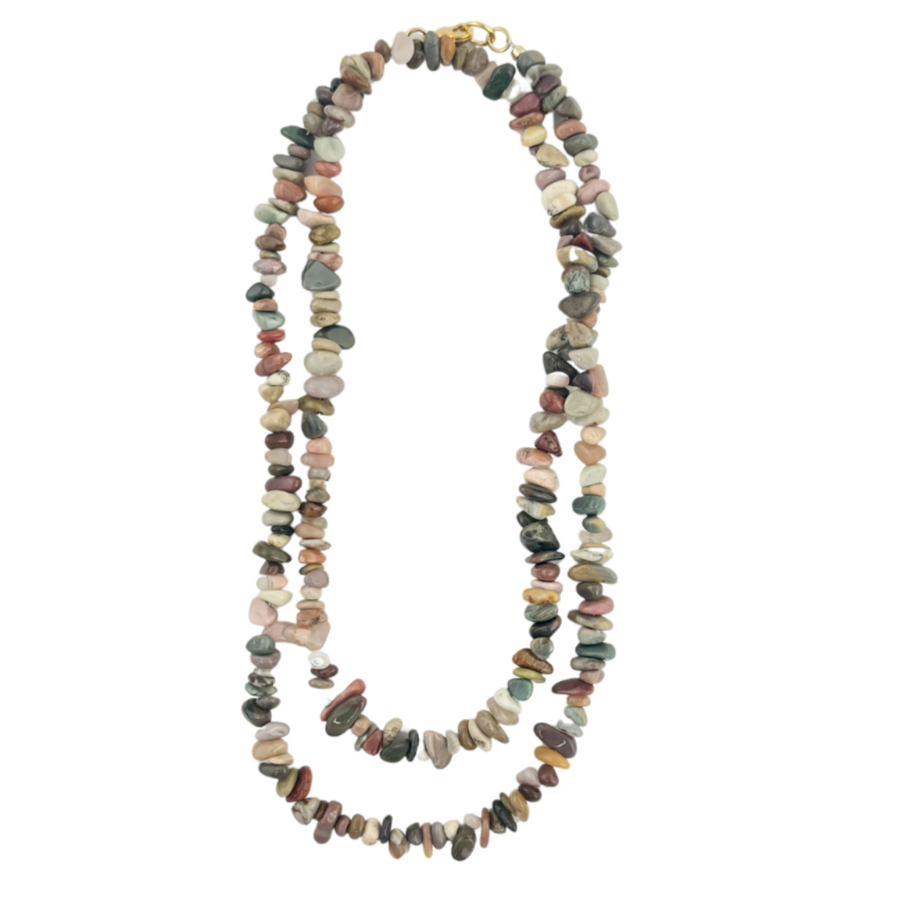 Mosaic Magic | Sand Agate Necklace #210