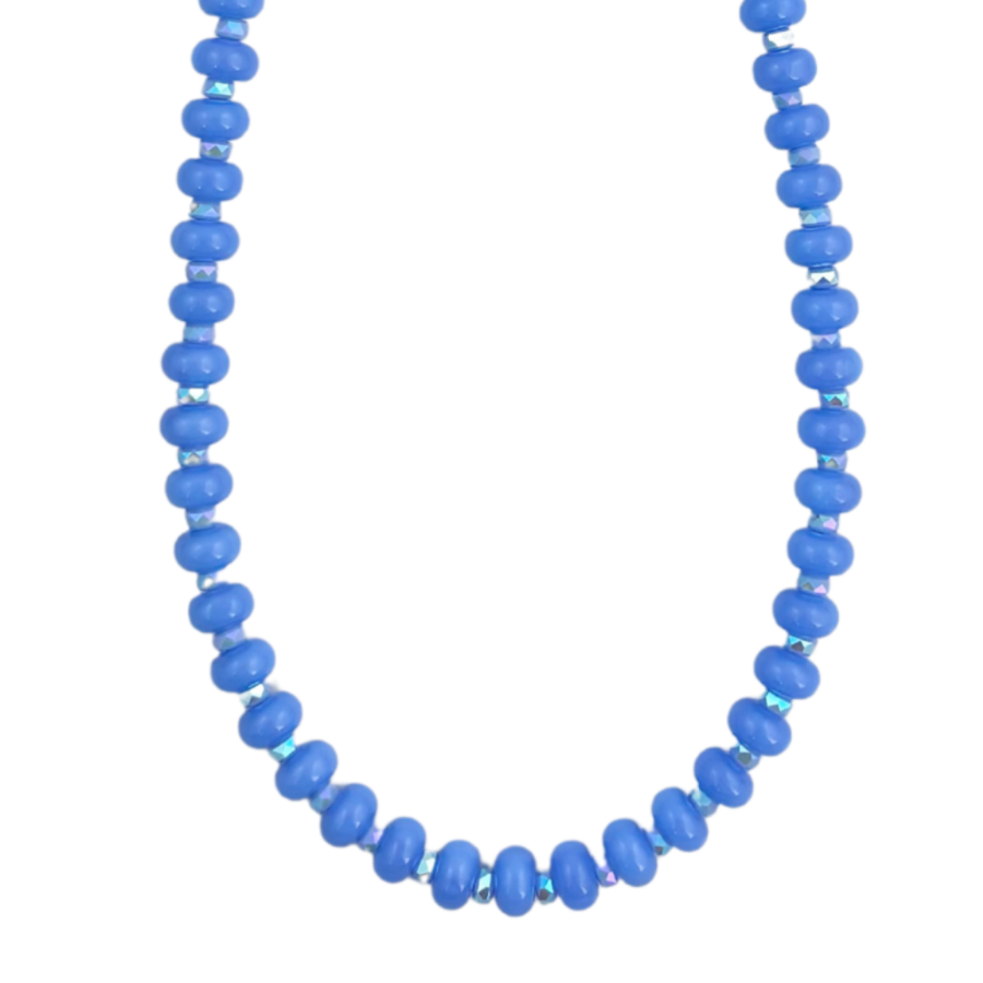 Mosaic Magic | Periwinkle Jade Necklace #403