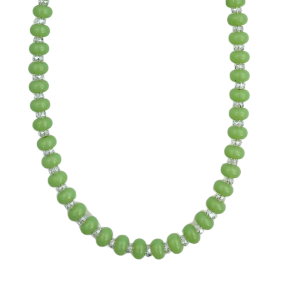 Mosaic Magic | Green Jade Necklace #407