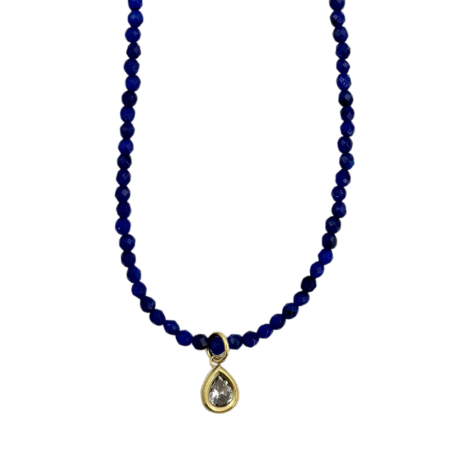 Mosaic Magic | Lapis & Crystal Necklace #431