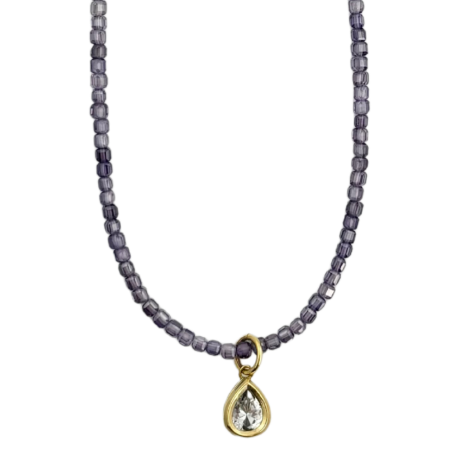 Mosaic Magic | Purple Zircon & Swarovski Necklace #440