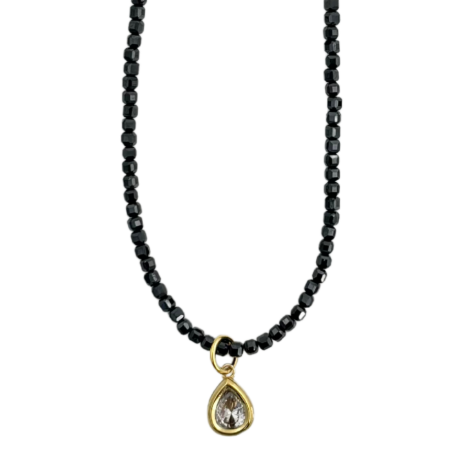 Mosaic Magic | Black Zircon & Swarovski Necklace #441