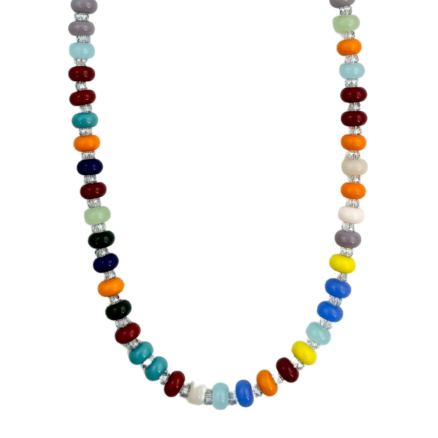 Mosaic Magic | Multi Jade Necklace #456