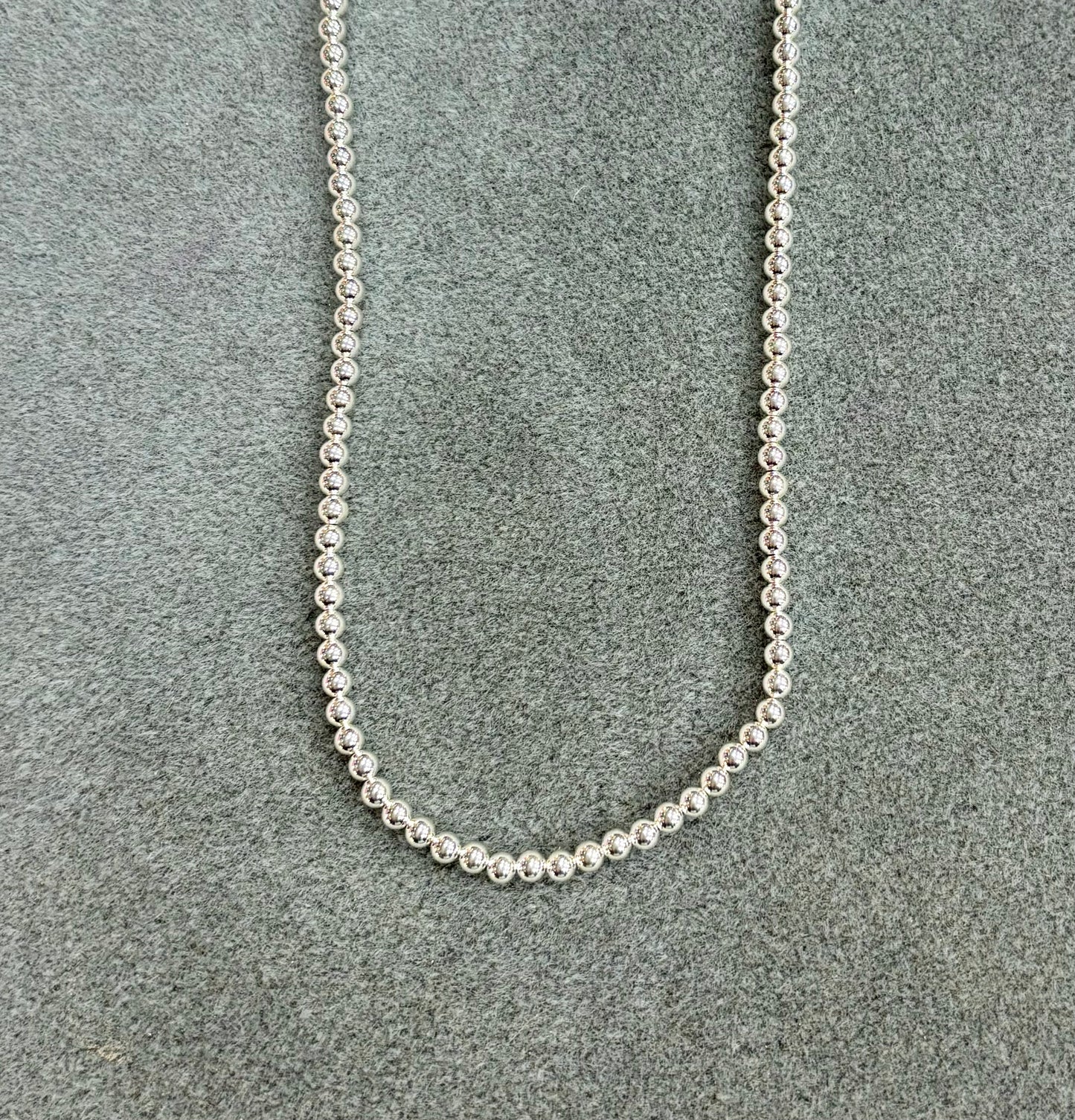 4mm Sterling Silver Necklace