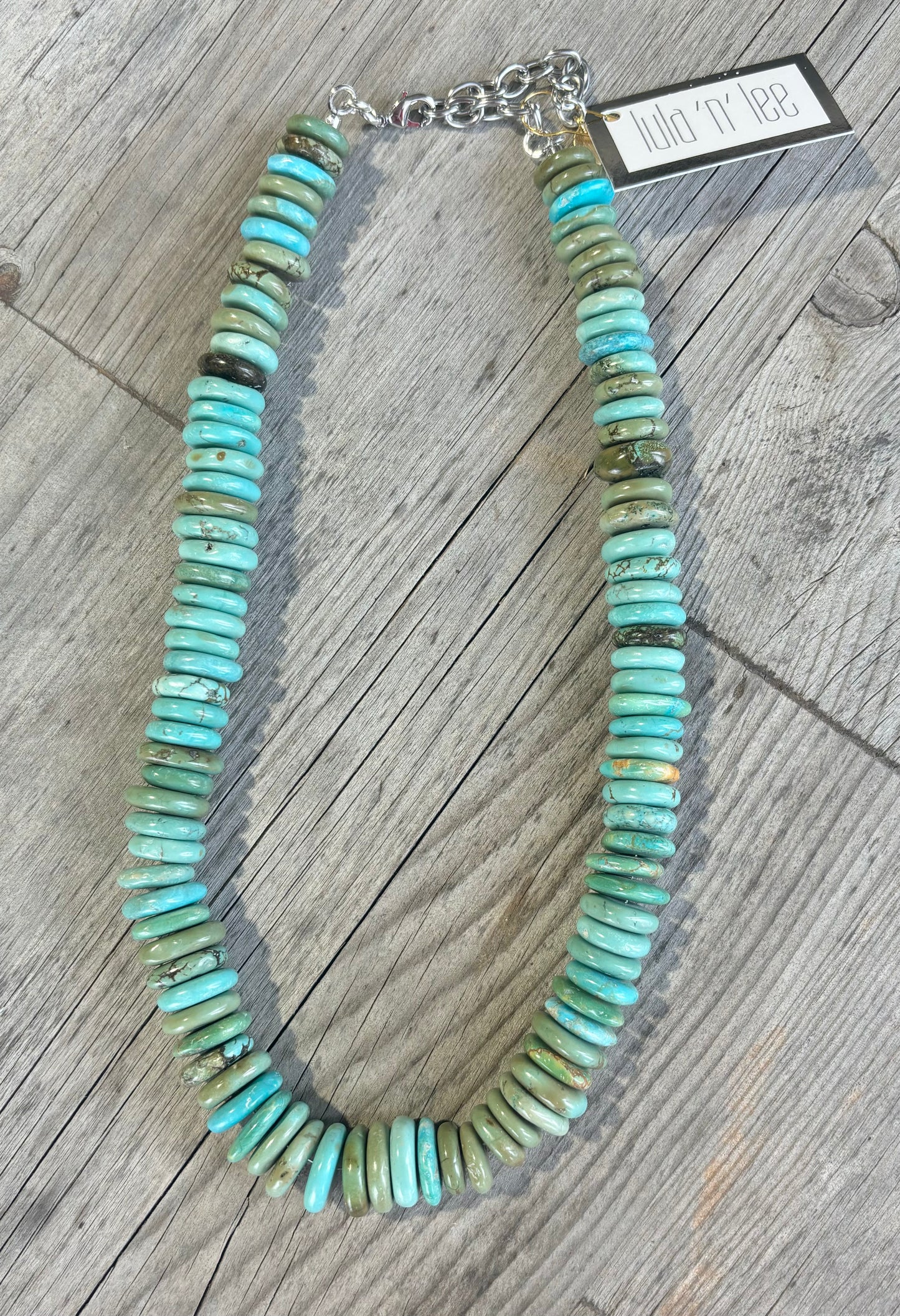 Turquoise Chunk Necklace