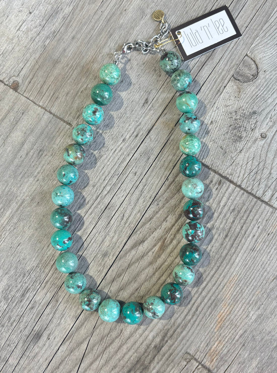 14mm Turquoise Necklace