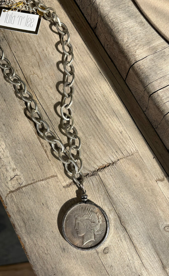 Silver Coin Necklace