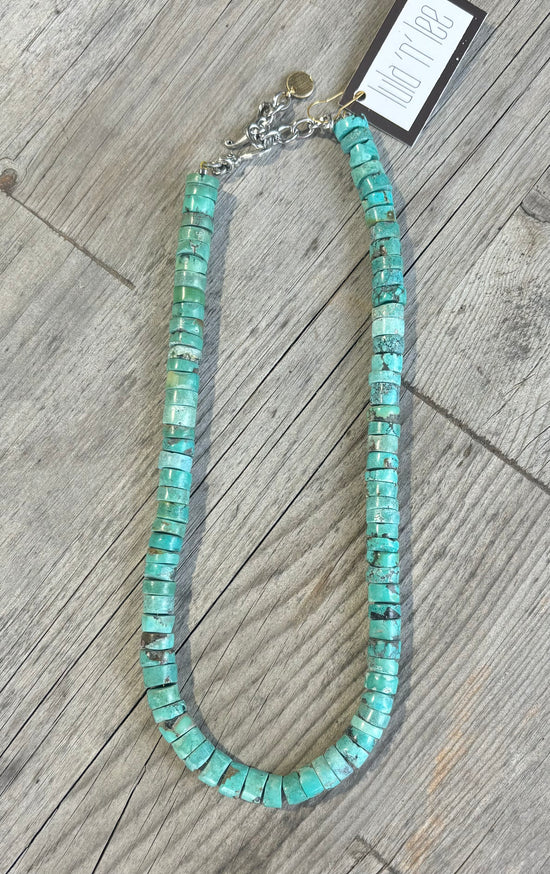 Medium Turquoise Chip Necklace