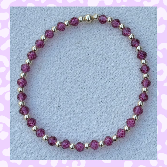 Classic Gold Filled and Cherry Crystal - 150