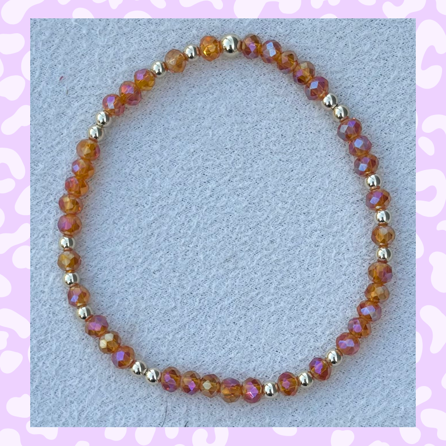 Classic Gold Filled and Dreamsicle Crystal - 165