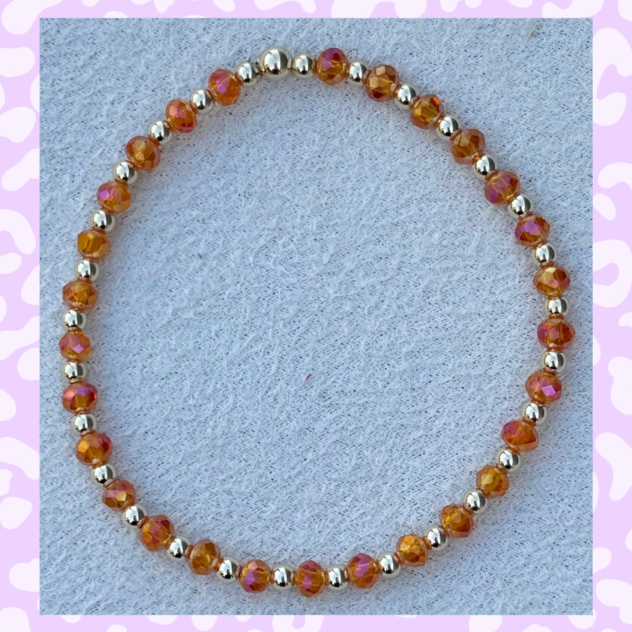 Classic Gold Filled and Dreamsicle Crystal - 168