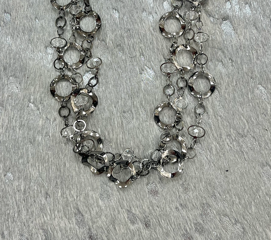 Load image into Gallery viewer, LN.155 - Hematite &amp;amp; Crystal Chain
