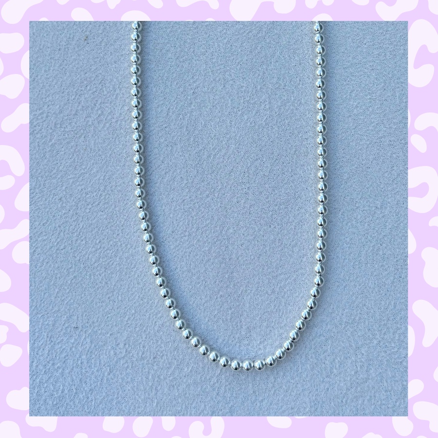 Classic 4mm Sterling Silver Necklace