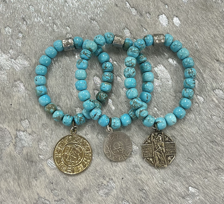 Set of 3 - Turquoise Bracelet Stack