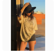 Vintage Tiger Trio Oversized Mineral-Wash Graphic Tee
